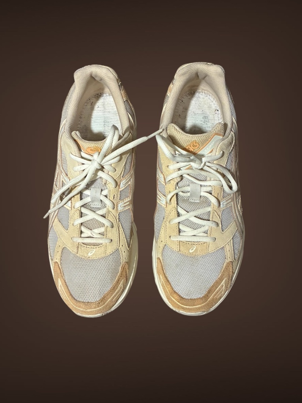 Men's ASICS Gel-1130 in the Smoke Grey Honey Beige color-way, Size US Men's 11